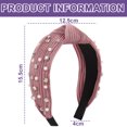 thumbnail image 2 of Diademas para mujer,Diademas para mujer,Diademas para mujer Diademas,Diadema ancha anudada,Diadema superior adornada con joyas,Diadema elegante para el cabello para mujer, 2 of 6