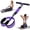Purple, variant on Upgrade Pedal Resistance Band with Handle, Adjustable Tube Foot Pedal Device Puller Exercise Bands, for Abs Arm Leg Waist Workout, Core Pilates, Sit Up Fitness Equipment for Full Body Training