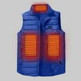 thumbnail image 7 of WMTBSRSW Kids Heated Vest No Battery Pack Boys Warm Sleeveless 9 Heating Zones Heated Jackets USB Charging Heated Waistcoat Winter Outwear L Large, 7 of 7