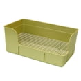 thumbnail image 3 of BELOVING Pet Rabbit Litter Box Bedpan Rabbit Urinal Tray for Ferrets Chinchillas Rats Green, 3 of 10