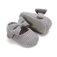 thumbnail image 4 of Fymall Newborn Infant Baby Soft Sole Bow-knot Crib Shoes, 4 of 5