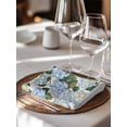 thumbnail image 6 of Blue Spring Floral Cloth Napkins Set of 4 Reusable Dinner Napkins, Watercolor Flowers Pastoral Cocktail Napkin Washable Table Napkins for Wedding/Holiday Party/Baby Shower 20"x20", 6 of 7