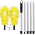 thumbnail image 2 of Herramientas de limpieza de canaletas WeowiYief Kit de cepillos para canaletas para limpiar canaletas La herramienta para canaletas, elementos esenciales de limpieza del hogar, 2 of 7