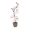 thumbnail image 4 of Flor de ciruelo artificial, flores falsas, decoración del hogar, artesanía realista, falsa Blanco, 4 of 9