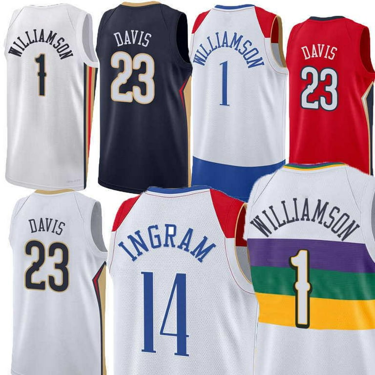 NBA_ Zion 1 Williamson Men Basketball Brandon 14 Ingram Jonas 17  Valanciunas Devonte' 4 Graham Nickeil CJ 3 McCollum 75th''nba''jerseys 