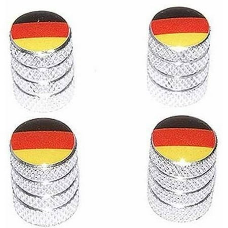 German Flag Germany BMW Tire Rim Wheel Aluminum Valve Stem Caps, Multiple
