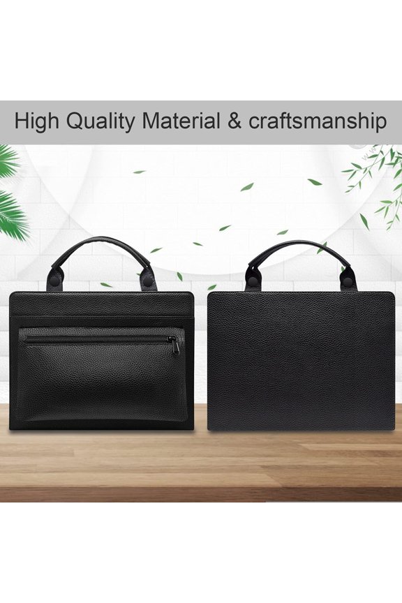 Dell Chromebook 11 3189 3180 Laptop Sleeve, Leather Laptop Case for Dell Chromebook 11 3189 3180 with Accessories Bag Handle (Black)