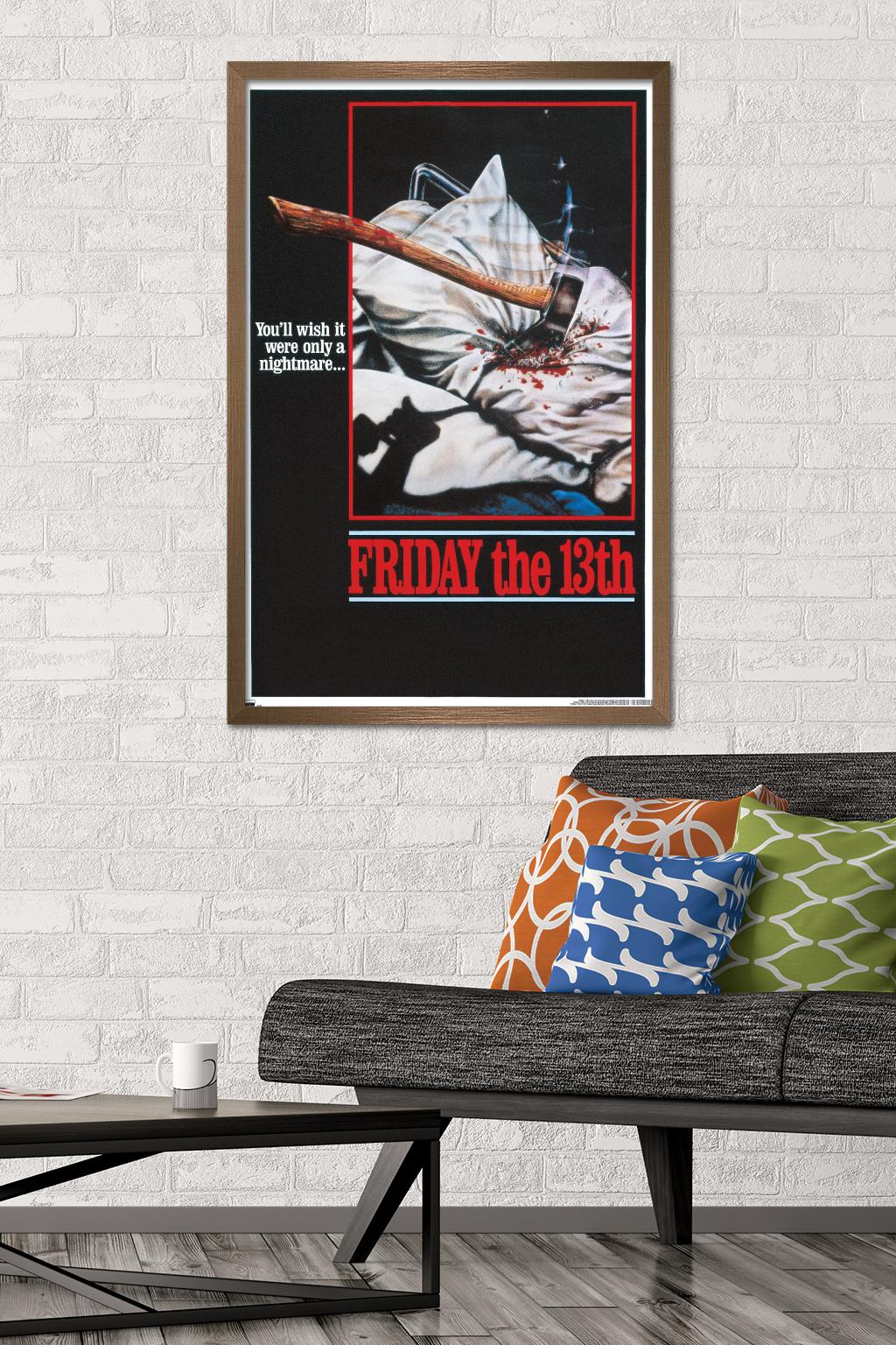 Friday The 13th - One Sheet Wall Poster, 22.375" x 34" Framed