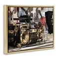 thumbnail image 2 of Stupell Industries Glam Golden Stereo Hip Hop Beats Gold Floating Frame Canvas Art, 31 x 25, by Franklyn Gregory, 2 of 8