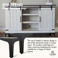 thumbnail image 2 of 6" / 15cm Metal Furniture Feet, La Vane 4 Pack Metal Diamond Triangle Table Legs, 2 of 5