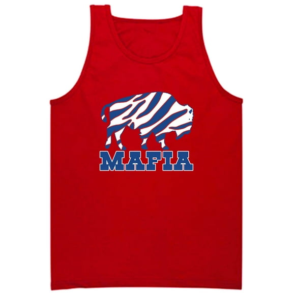 RED Bills Mafia Josh Allen Zubaz Logo Tank Top ADULT