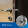 thumbnail image 6 of Wall Door Stop Door Knob Bumper & Wall Protector. Sound Dampening Self-Adhesive Door Stop (Clear, 12), 6 of 7