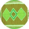 thumbnail image 1 of Ahgly Company Indoor Round Oriental Green Traditional Area Rugs, 4' Round, 1 of 1