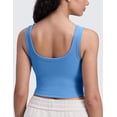 thumbnail image 2 of CRZ YOGA Padded Longline Sports Bras for Women Yoga Workout Cami Ribbed Crop Tops, 2 of 5