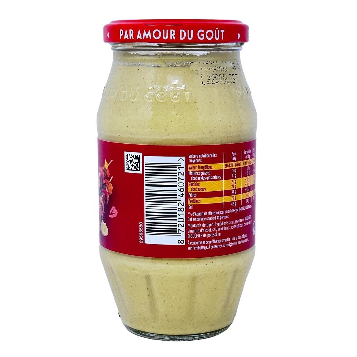 Amora Moutarde De Dijon Fine Et Forte 430g - French Mustard - Pack