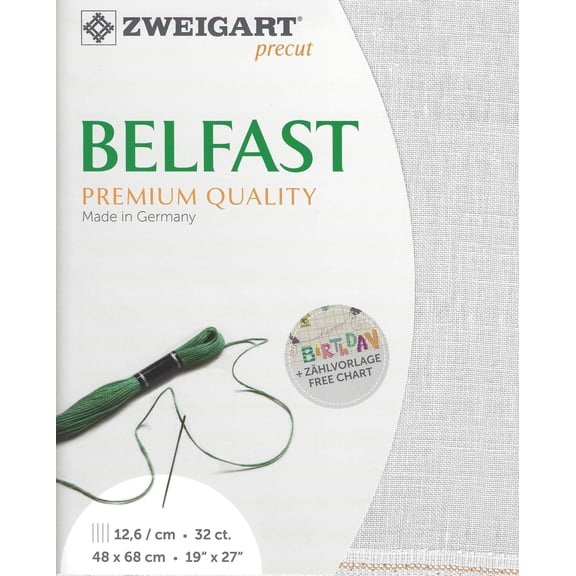 Precut Zweigart Belfast 32 count Silvery Moon 3609/7011