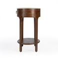 thumbnail image 4 of Butler Specialty Ellen 18.25"W Oval Marble & Wood Nightstand - Brown, 4 of 9