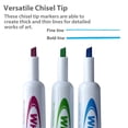 thumbnail image 2 of BAZIC Dry Erase Marker Bright Color Chisel Tip Whiteboard Markers (3/Pack), 1-Pack, 2 of 7