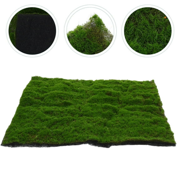 BESTOYARD Fake Grass For Crafts Projects Green Plastic Realistic Design 1Pcs