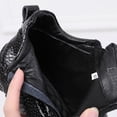 thumbnail image 4 of TIREOW Men's Ankle Boot Leather Print Loafers Fashion Luxury Crocodile Pattern Hand-Sewn Casual Non-Slip Side Zipper Arch Support Soft Breathable Dress Shoes, 4 of 6