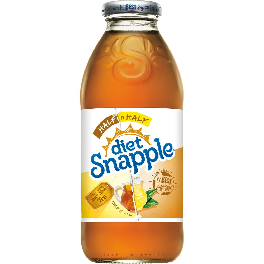 Diet Snapple Half 'n Half Iced Tea and Lemonade, 16 Fl. Oz.