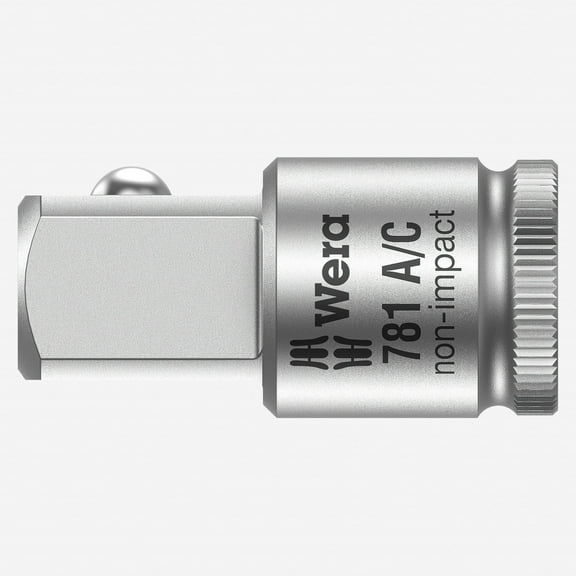 Wera 042671 Square Drive Size Adapter, 1/4" to 1/2"