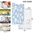 thumbnail image 3 of GZHJMY Daisy Pattern Hand Towels Set of 2, Highly Absorbent Soft Washcloth Face Towels Bathroom Decorative Towel for Beach Gym Spa Shower, 16x28In, 3 of 7