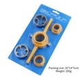 thumbnail image 2 of fashionhome 6pcs PVC Thread Maker Tools Kit Pipe Threader Sizes 1/2 3/4 1 for Pumps Pipes Hand Tool Die Plastic Pipe Thread, 2 of 5