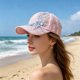 thumbnail image 5 of Summer Baseball Cap For Women Adjustable Size Sun Protection Hat With Breathable Mesh Back Cap For Outdoor Activities Picnic And Daily Wear, 5 of 6