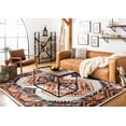 thumbnail image 4 of SAFAVIEH Bijar Femie Oriental Area Rug, Ivory/Rust, 4' x 6', 4 of 10