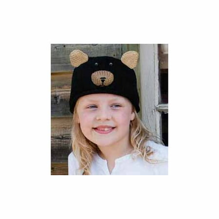 Kids Babu The Black Bear Beanie by Knitwits - A637K