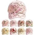 thumbnail image 3 of Limited Edition 2026 Garden Morning Baseball Cap, Garden Morning Botanical Dad Hat, Adjustable Lightweight Hummingbird Hat, 3 of 5