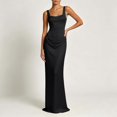 thumbnail image 3 of Iyufng Evening Gown for Women Spaghetti Straps Pleated Bodycon Maxi Dresses, 3 of 7
