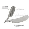 thumbnail image 4 of Peine de barba plegable BuyWeek de Acero inoxidable herramienta para bigote, 4 of 13