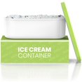 thumbnail image 1 of Recipiente para helado BALCI de 2 litros con tapas de silicona y cuchara, color verde, 1 of 7