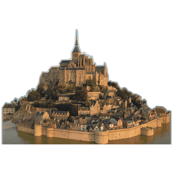 Mont Saint-Michel Normandy France Cardboard Cutout Standee Standup