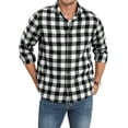 thumbnail image 3 of Iceglad Mens Flannel Plaid Shirts Long Sleeve Button Down Shirt Casual Shirts Work Shirts for Men, 3 of 9