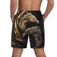 thumbnail image 2 of Lsque Mens Swim Trunks Vintage Metal Dragon Pattern - Bathing Suit Compression Liner - Beach Swim Shorts Swimwear - (S-3XL) - Stretch Quick Dry -XX-Large, 2 of 9