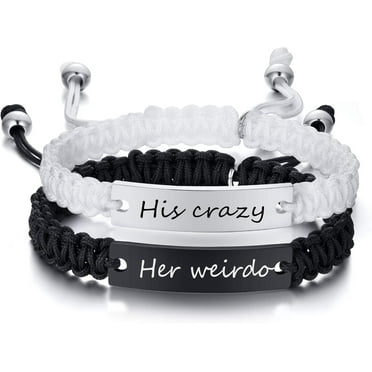 Matching Couples Bracelets for Women Men Long Distance Bracelets for Couples His Hers Bracelets Relationship Bracelets Anniversary Christmas Birthday Gifts