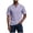 A53-Purple, variant on Kalauyu Mens Henley Shirts Stand Collar Short Sleeve Half Button Shirt Casual Lightweight Outdoor Work Pullover Tops