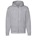 thumbnail image 1 of Fruit Of The Loom Mens Zip Through Hooded Sweatshirt / Hoodie, 1 of 2