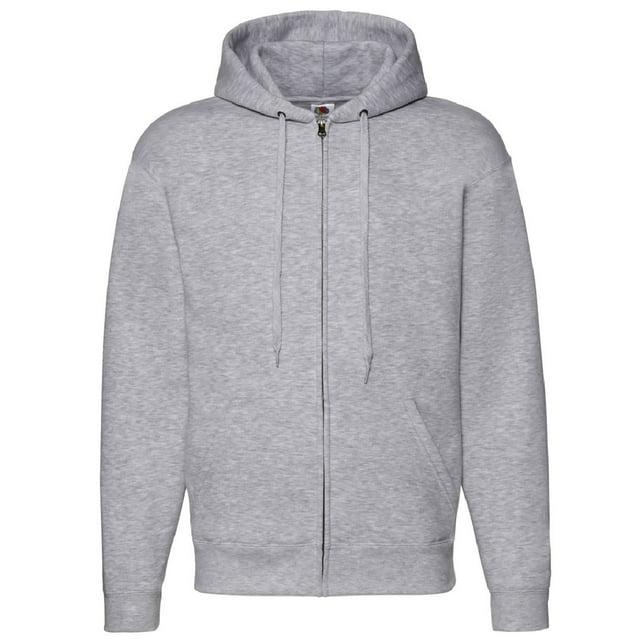 Fruit Of The Loom Mens Zip Through Hooded Sweatshirt / Hoodie