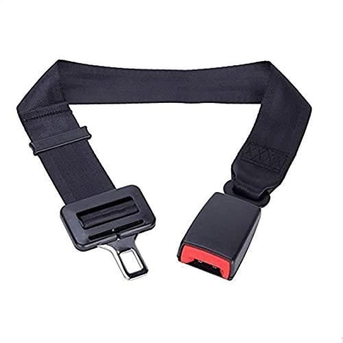 LWXQWDS Seat Belt Extension,Vehicle Seat Belt Buckle Stopper Clamp Adjuster for Relaxing Neck,Shoulder Comfortable Support, Size: 80 cm, Black