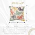 thumbnail image 4 of Bingfone Decorative Pillow Covers 20"x20" Butterfly Couch Pillow Cases Modern Farmhouse Covers for Couch Sofa Bed, 4 of 9