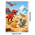thumbnail image 3 of Personalised Dinosaur Blanket With Custom Name â Soft Throw For Boys Kids Cosy Lightweight Dino Bedding Blanket For Bedroom Sofa Travel, 3 of 4