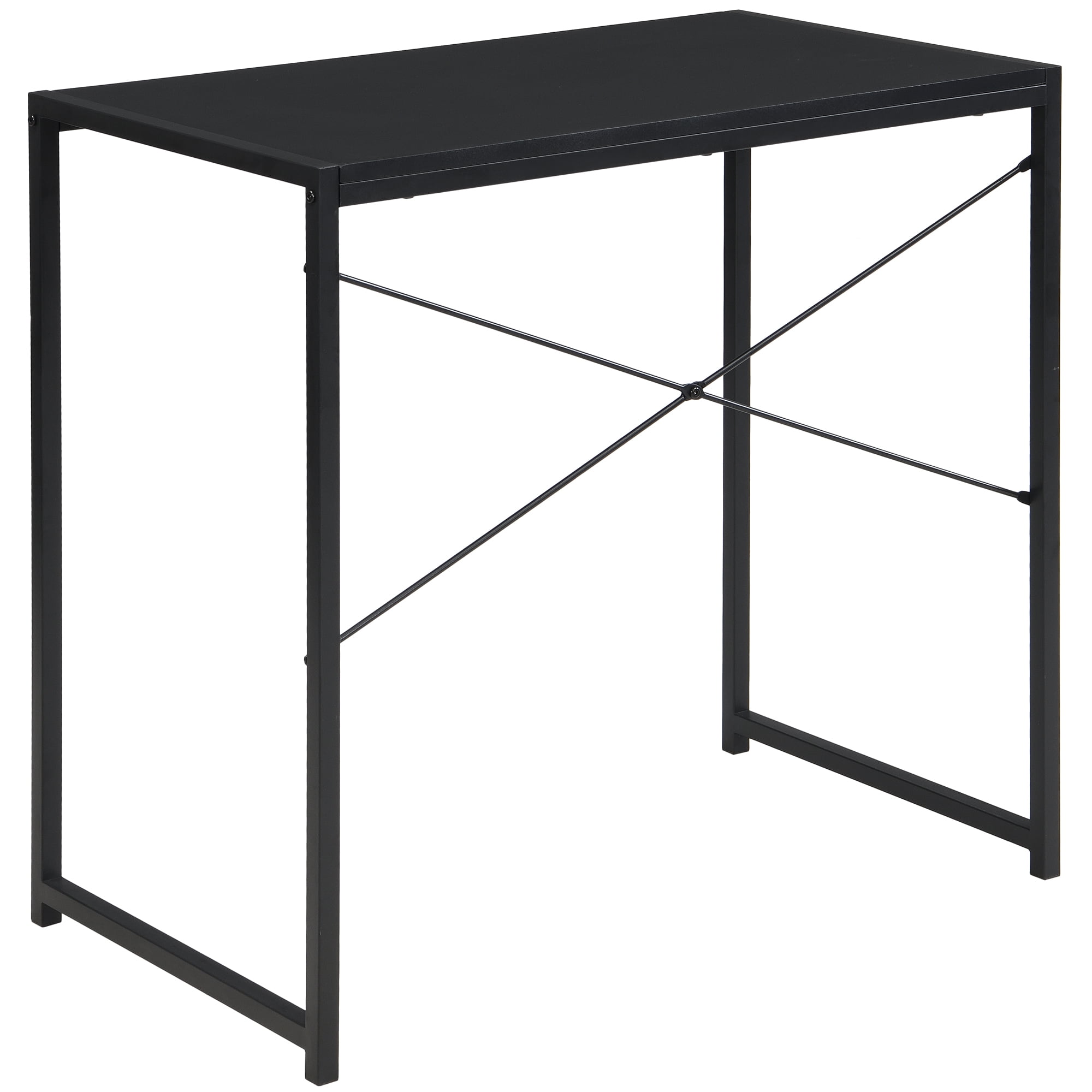 eHemco Multifunction Rectangular Home Office Writing Study Desk, Black