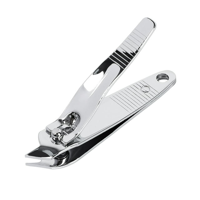 Inclinación Filo Corte Cosmético Manicura Cortauñas Cortapelos Cortador Plata Tono