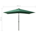 thumbnail image 4 of vidaXL Garden Parasol Terracotta Polyester, Powder-Coated Steel, 4 of 55
