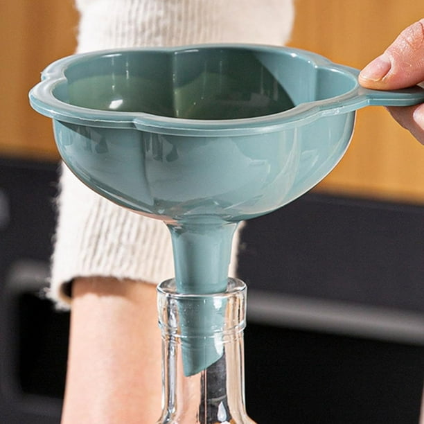 Embudo De Cocina De Boca Ancha, Embudo De Cocina De Plástico De Grado Alimenticio Con Boquillas De 4 Tamanos Para Llenar Ancho Y Regular