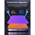 thumbnail image 6 of PDDKISS Compatible for iPhone 15 Pro Max Privacy Screen Protector 6.7 Inch, Purple Gradient Anti Spy Anti Blue Light HD Screen Protector Tempered Glass Easy Installation, 6 of 6